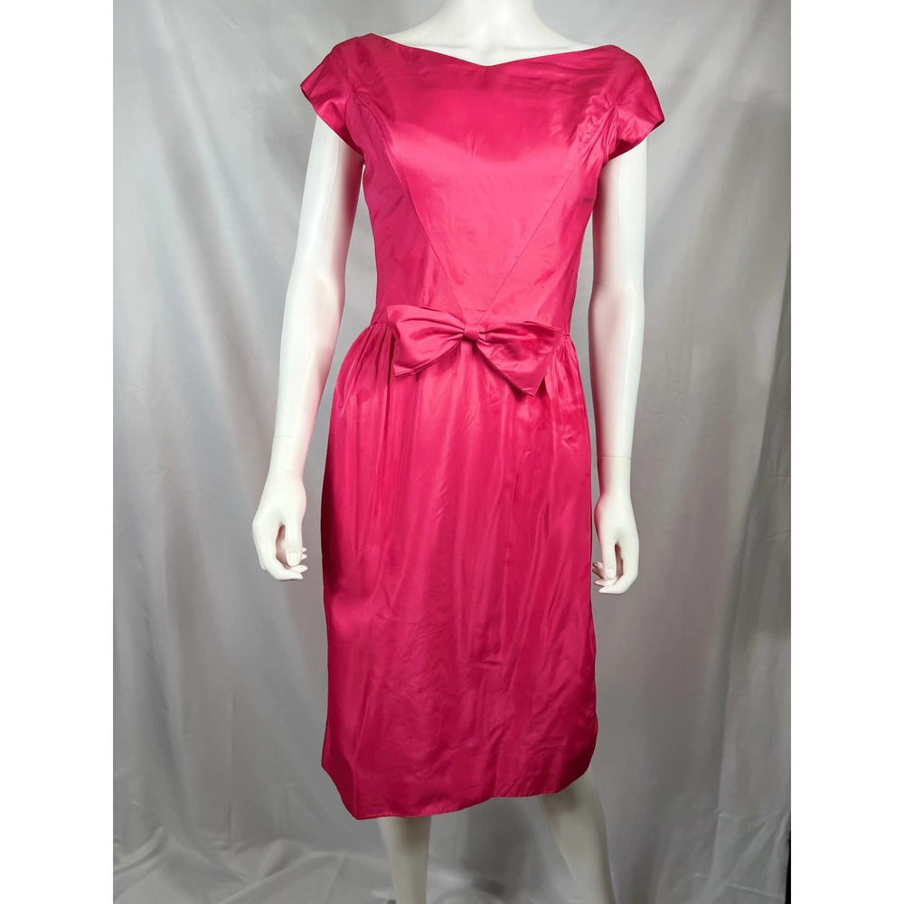 1950's Hot Pink Cocktail Dress Lorrie Deb SF